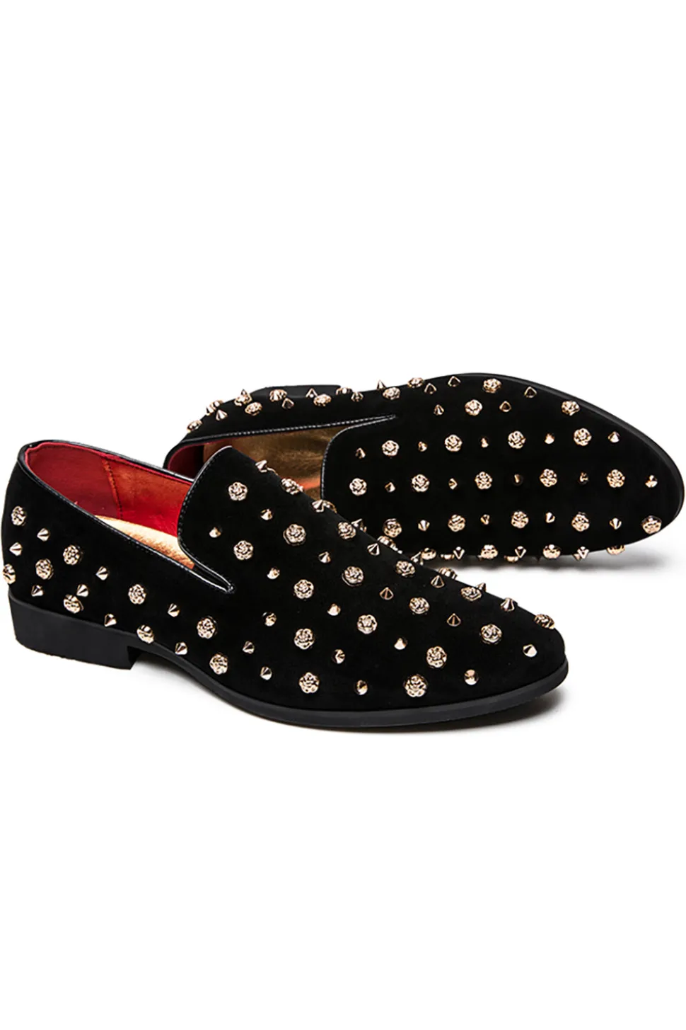 Sapatos casuais de couro masculino com garanhões