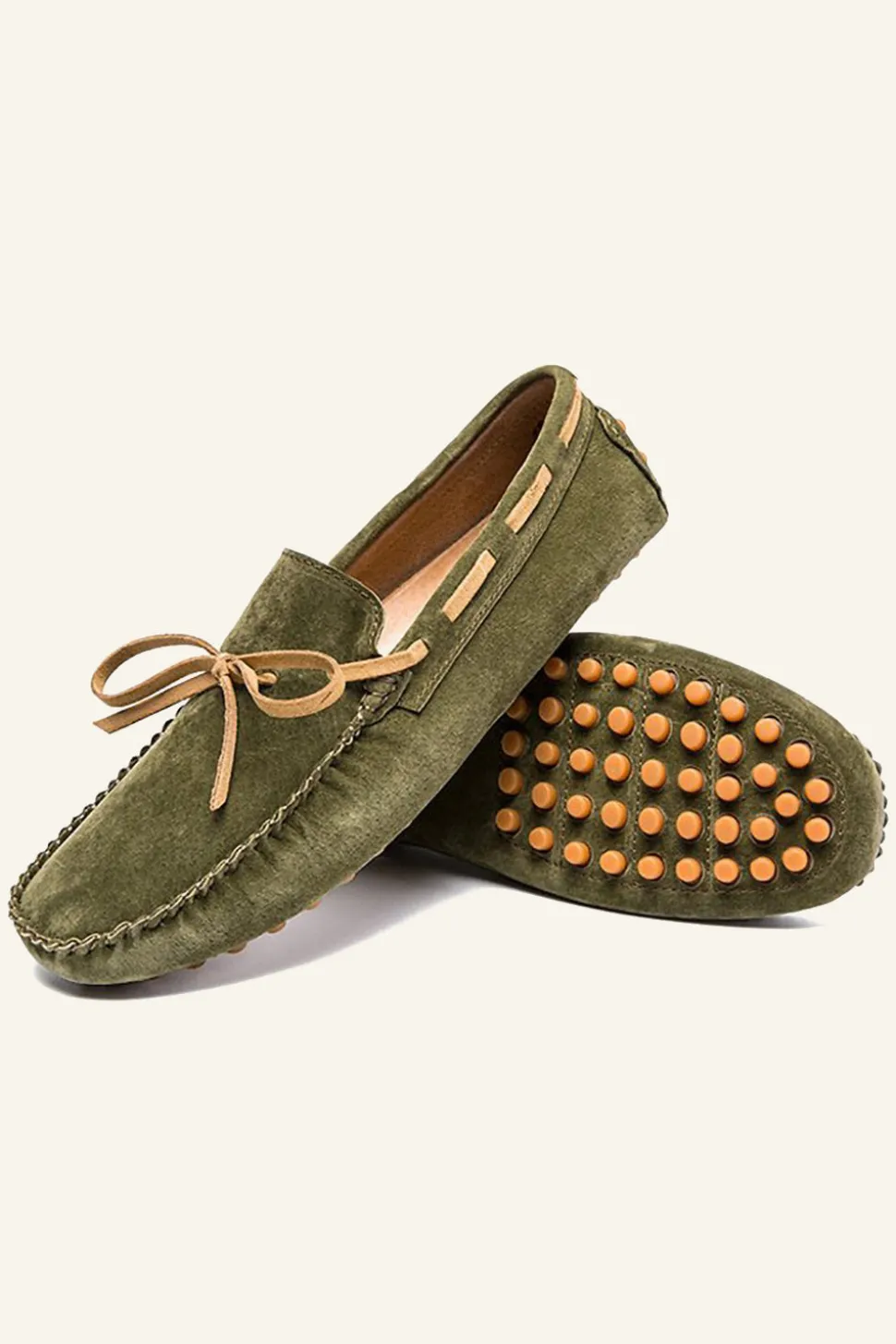 Sapatos de Couro Macio Verde