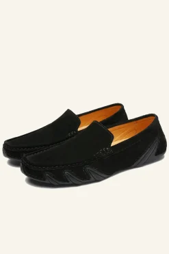 Sapatos de Ervilhas Masculinas de Couro Nubuck