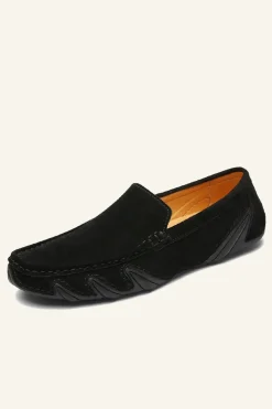 Sapatos de Ervilhas Masculinas de Couro Nubuck