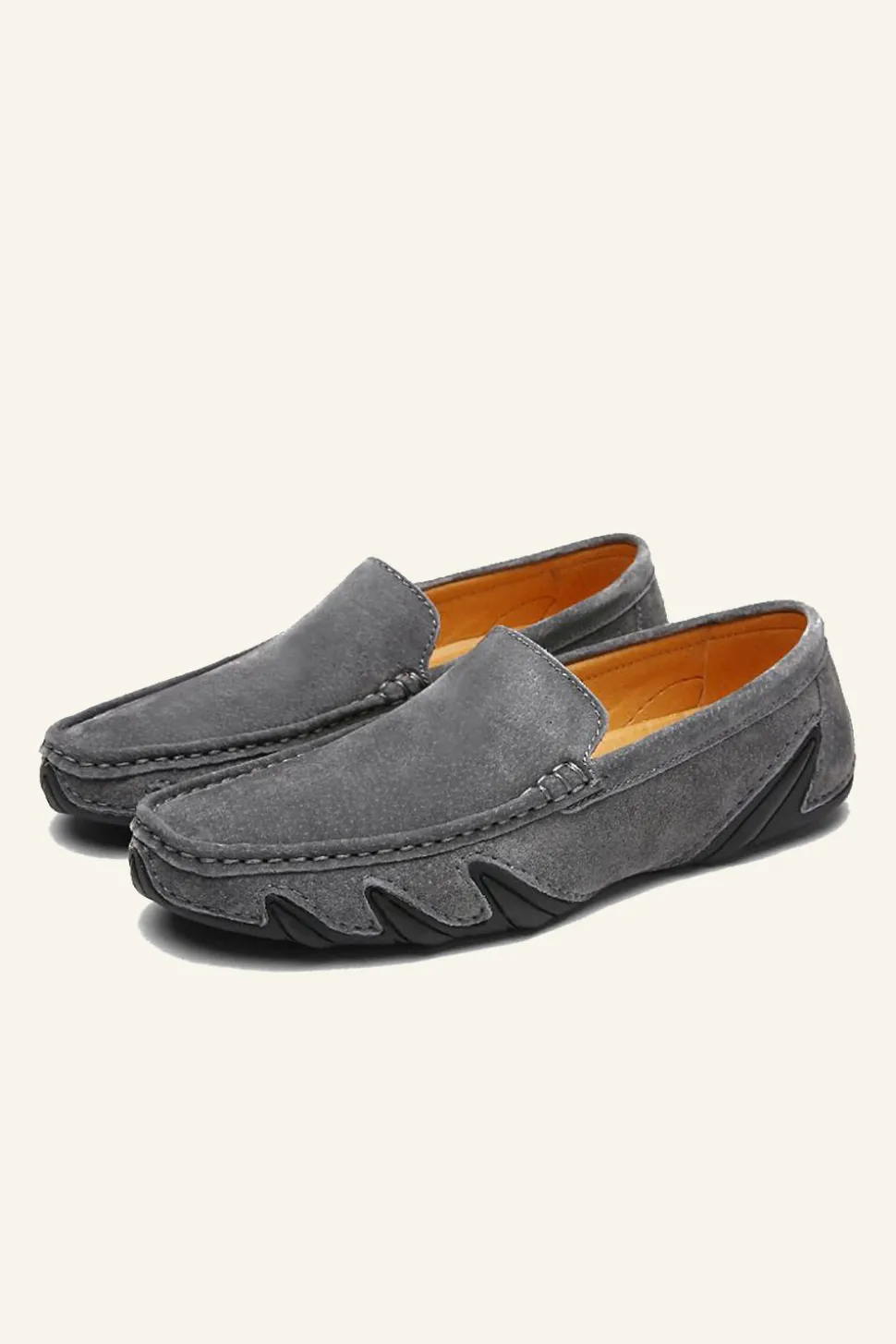 Sapatos de Ervilhas Masculinas de Couro Nubuck
