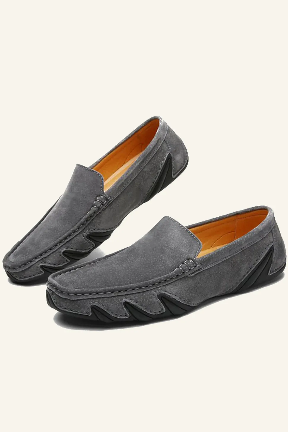 Sapatos de Ervilhas Masculinas de Couro Nubuck