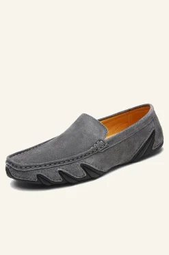 Sapatos de Ervilhas Masculinas de Couro Nubuck
