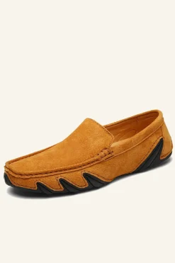 Sapatos de Ervilhas Masculinas de Couro Nubuck