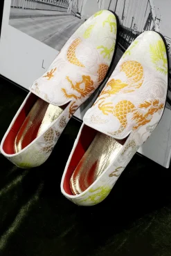 Sapatos masculinos Jacquard Cor-de-Rosa