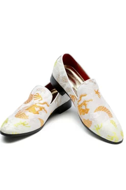 Sapatos masculinos Jacquard Cor-de-Rosa