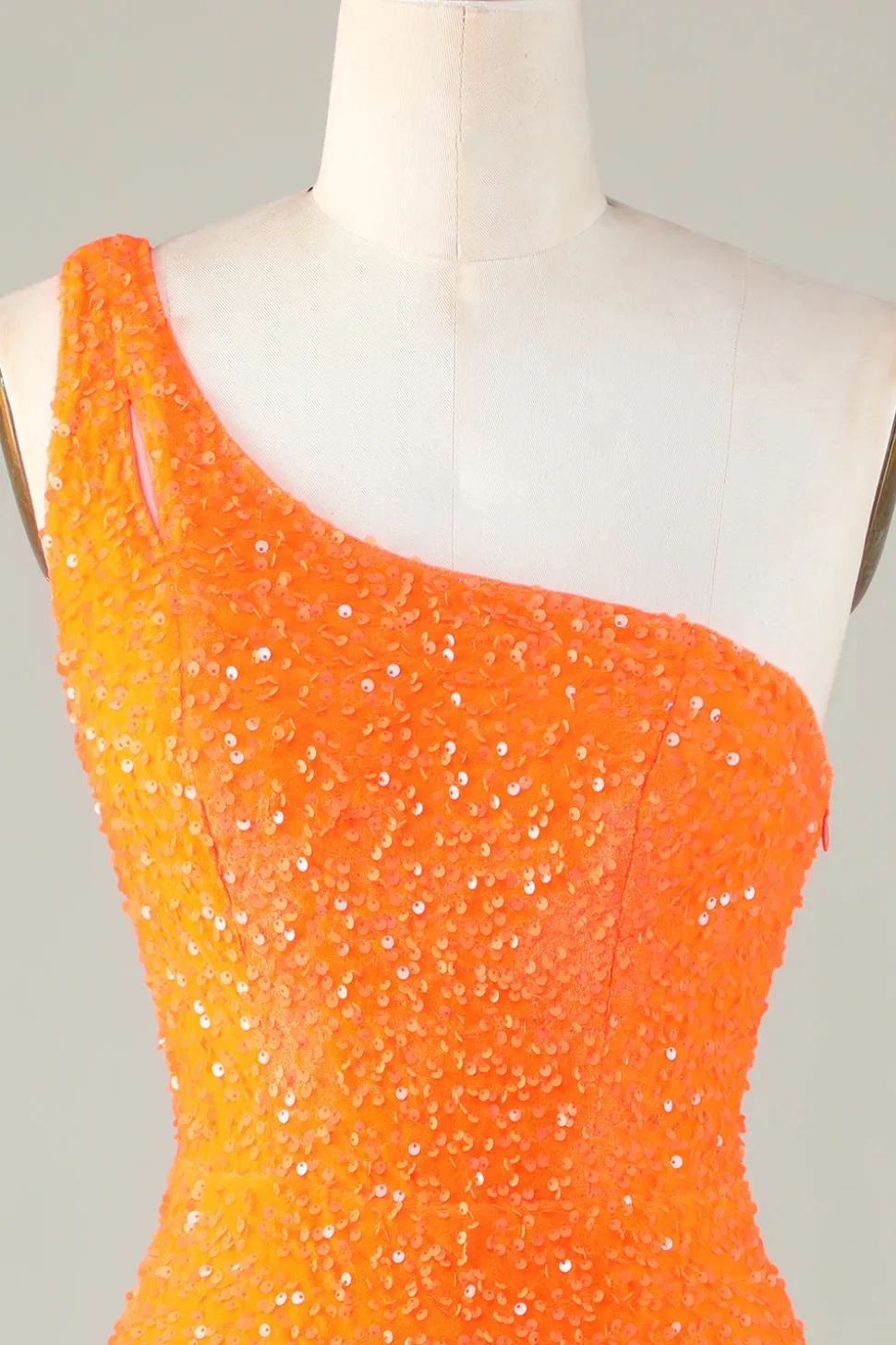 Sequins One-Shoulder Royal Blue Tight Beading Vestido Curto Homecoming
