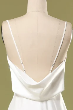 Sereia branco longo vestido de baile