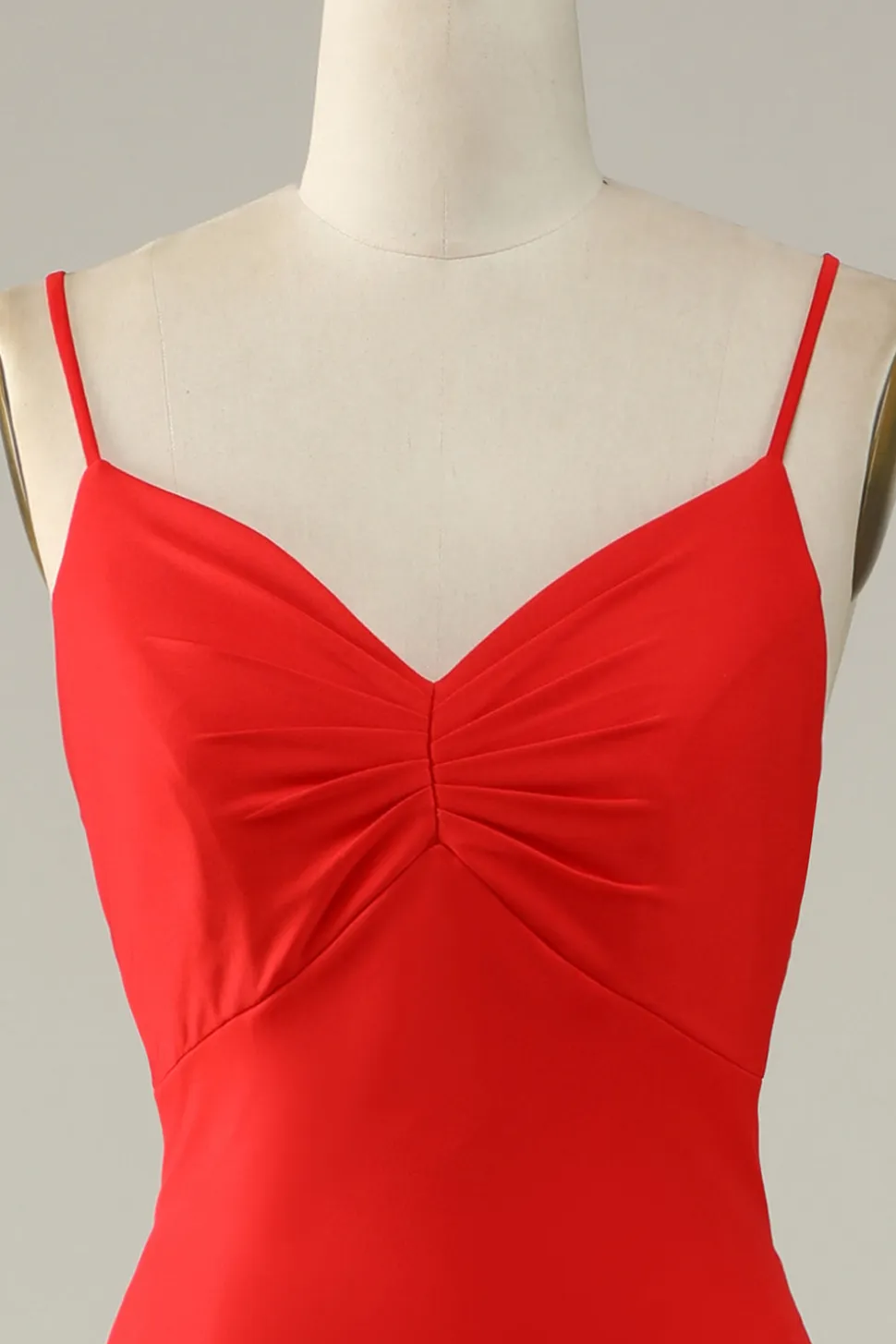 Sereia Esparguete Alças Azul Marinha Vestido de Festa