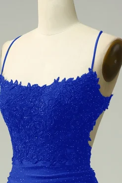 Sereia Halter Verde Escuro Vestido de Noite Com Apliques
