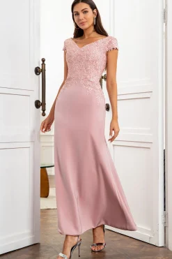Sereia Mãe do Vestido de Noiva com Renda