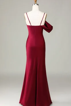 Sereia Sem Mangas Vestido de Dama de Honor
