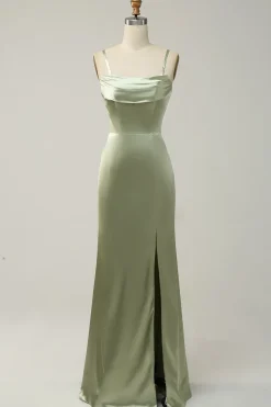 Sereia Verde Covertible Wear Long Bridesmaid Dress