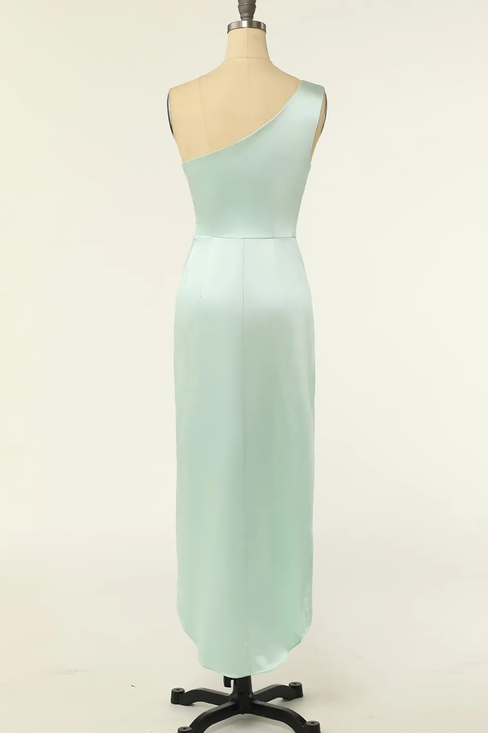 Sheath One Shoulder Sage Bridesmaid Dress