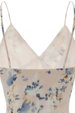 Sheath Spaghetti Tiras Floral Print Vestido de verão