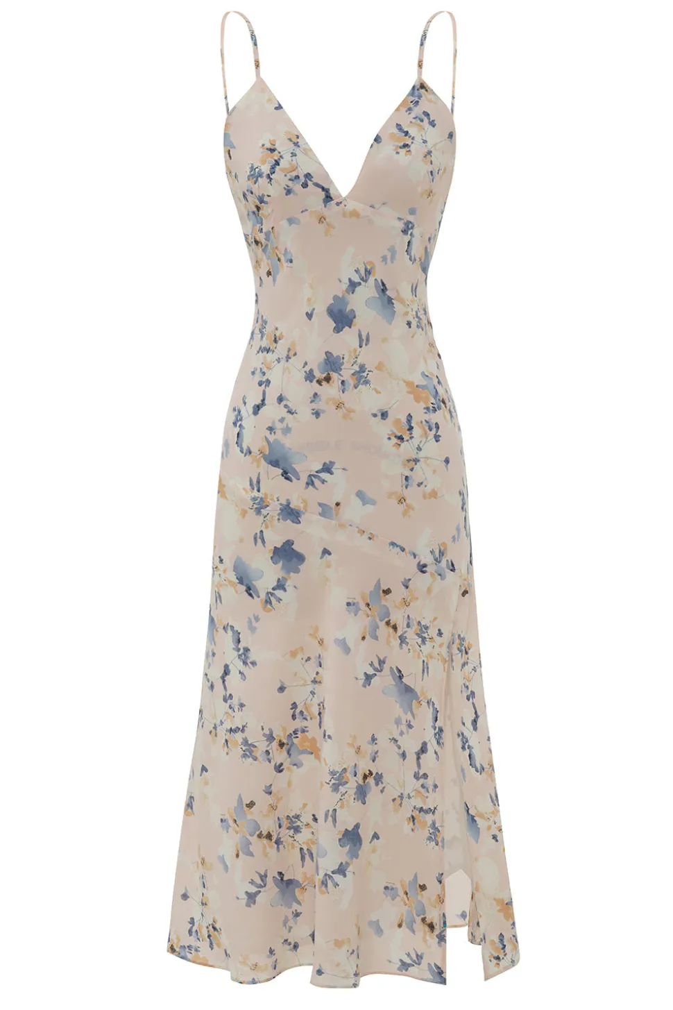 Sheath Spaghetti Tiras Floral Print Vestido de verão