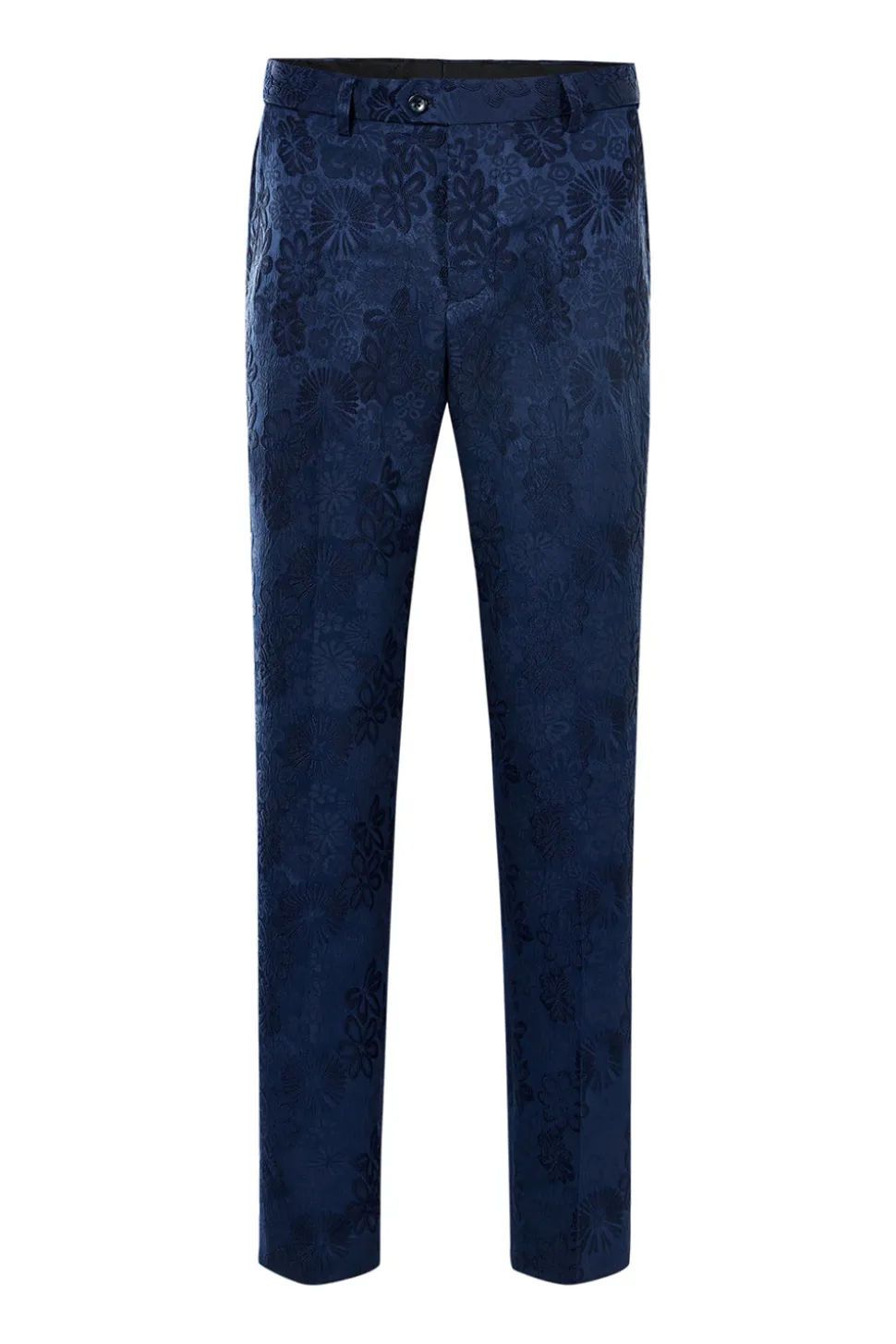 Silm Fit Pico Lapela Rosa Luz Jacquard Homens Fatos Homecoming