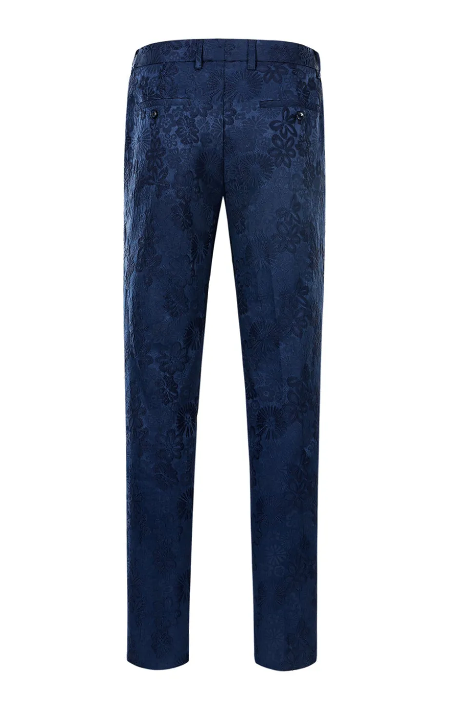 Silm Fit Pico Lapela Rosa Luz Jacquard Homens Fatos Homecoming