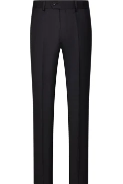 Slim Fit 3 Piece Pico Lapela Homens Ternos Preto