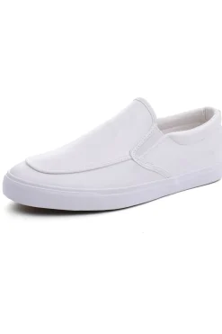 Slip-on branco leve peso sapatos de skate