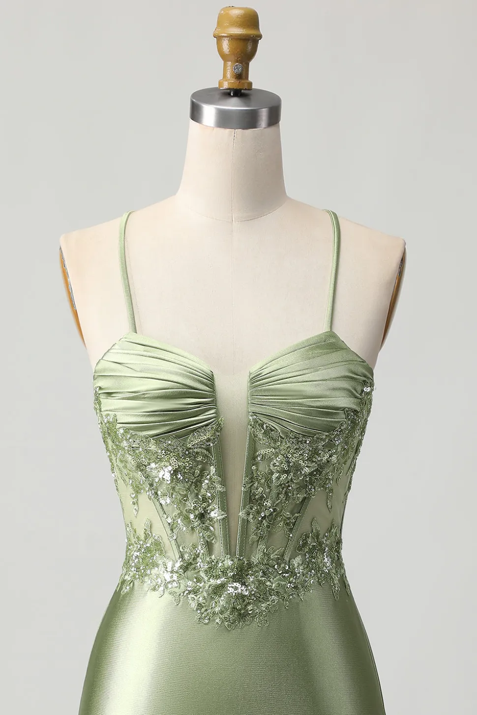 Sálvia Verde Bodycon Lantejoulas Curto/Mini Vestidos Cocktail