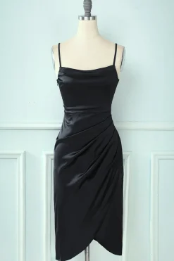 Spaghetti Alças Bodycon Cocktail Dress