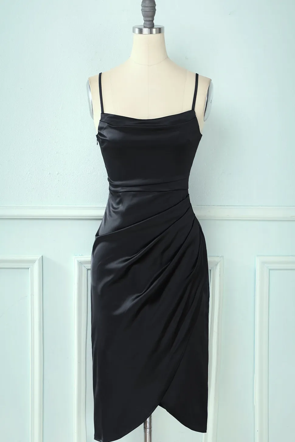 Spaghetti Alças Bodycon Cocktail Dress
