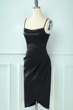 Spaghetti Alças Bodycon Cocktail Dress