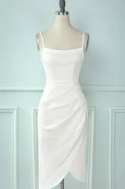 Spaghetti Alças Bodycon Cocktail Dress