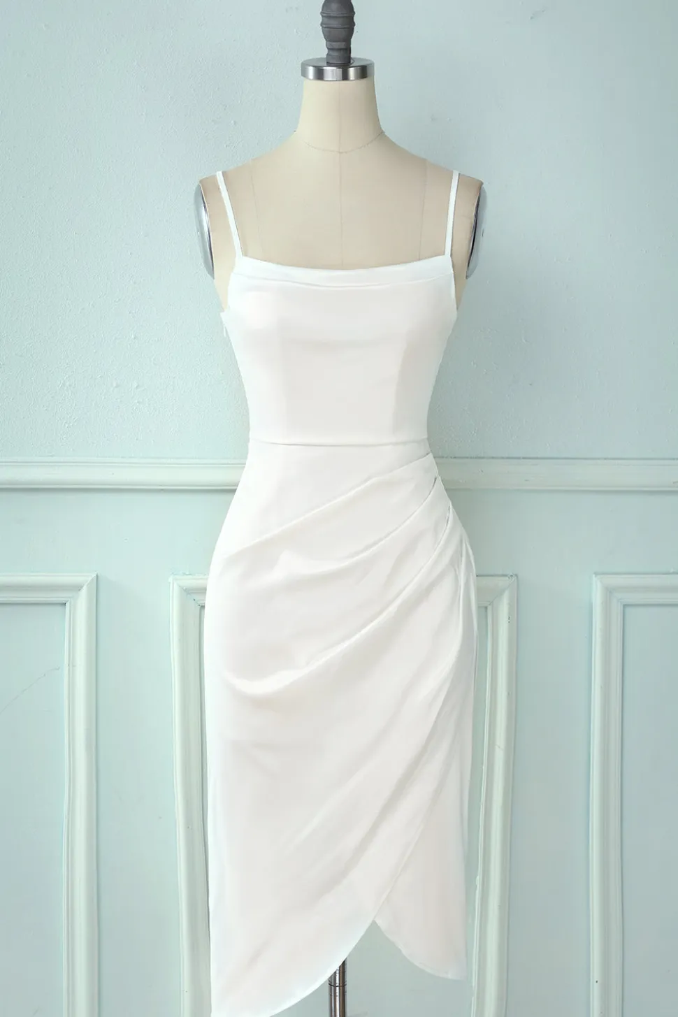 Spaghetti Alças Bodycon Cocktail Dress