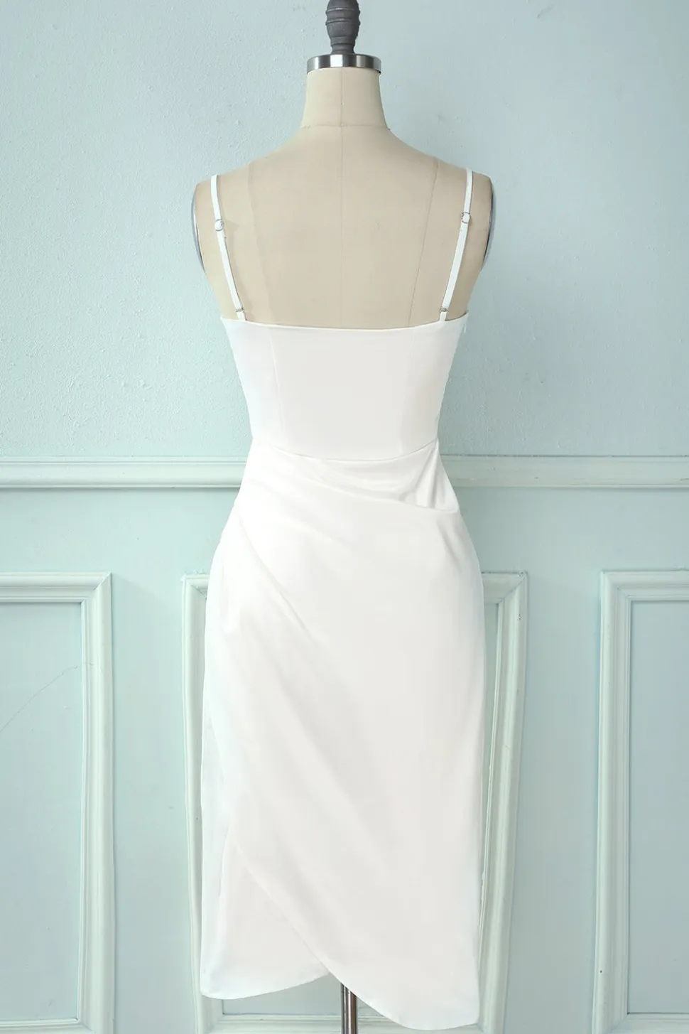 Spaghetti Alças Bodycon Cocktail Dress