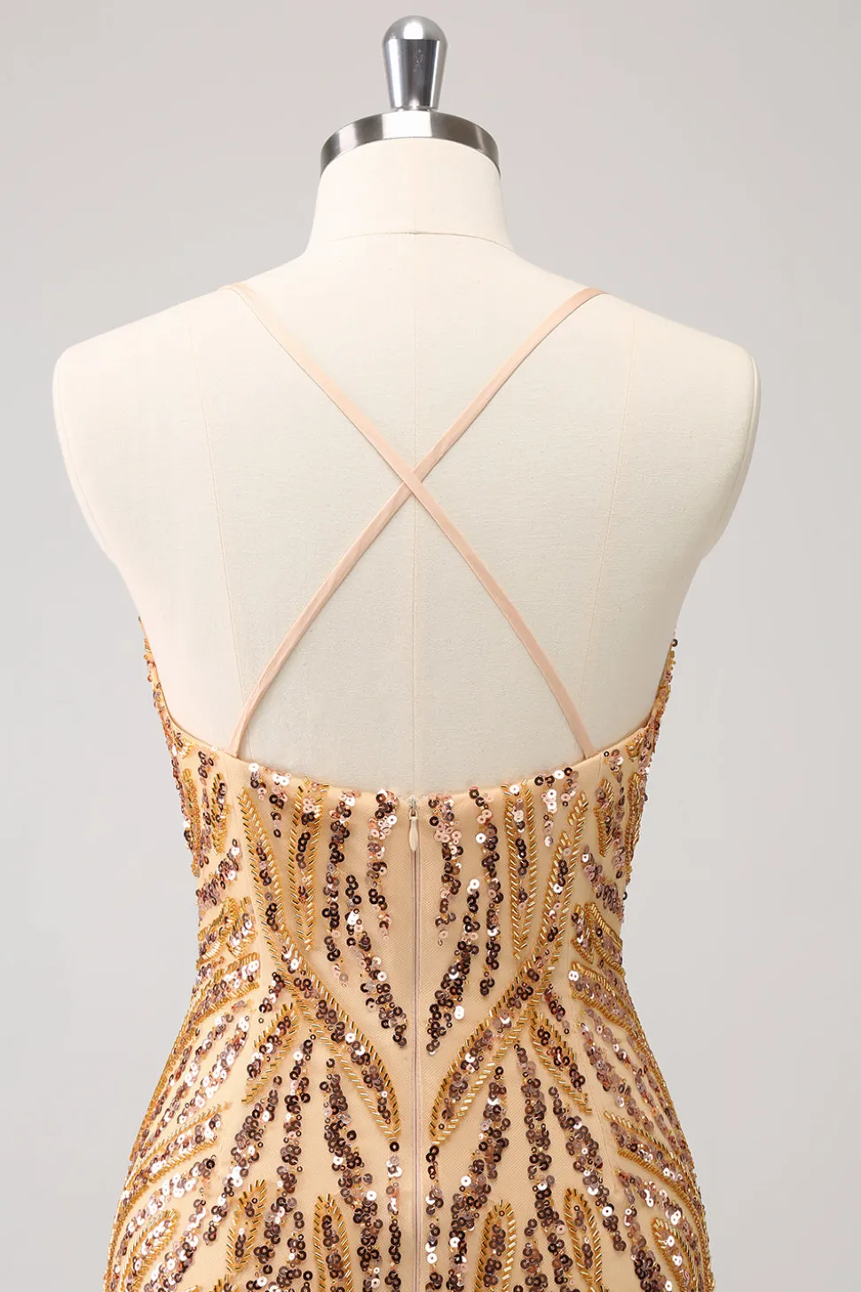 Sparkly Hot Pink Sequins V Pescoço Apertado Homecoming Dress com franjas