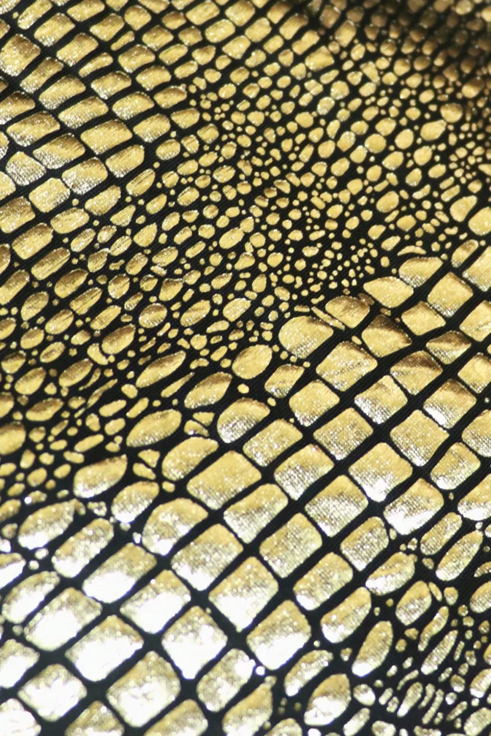 Sparkly Preto Dourado 2 Peças Um Botão Notched Lapela Masculino Prom Suit