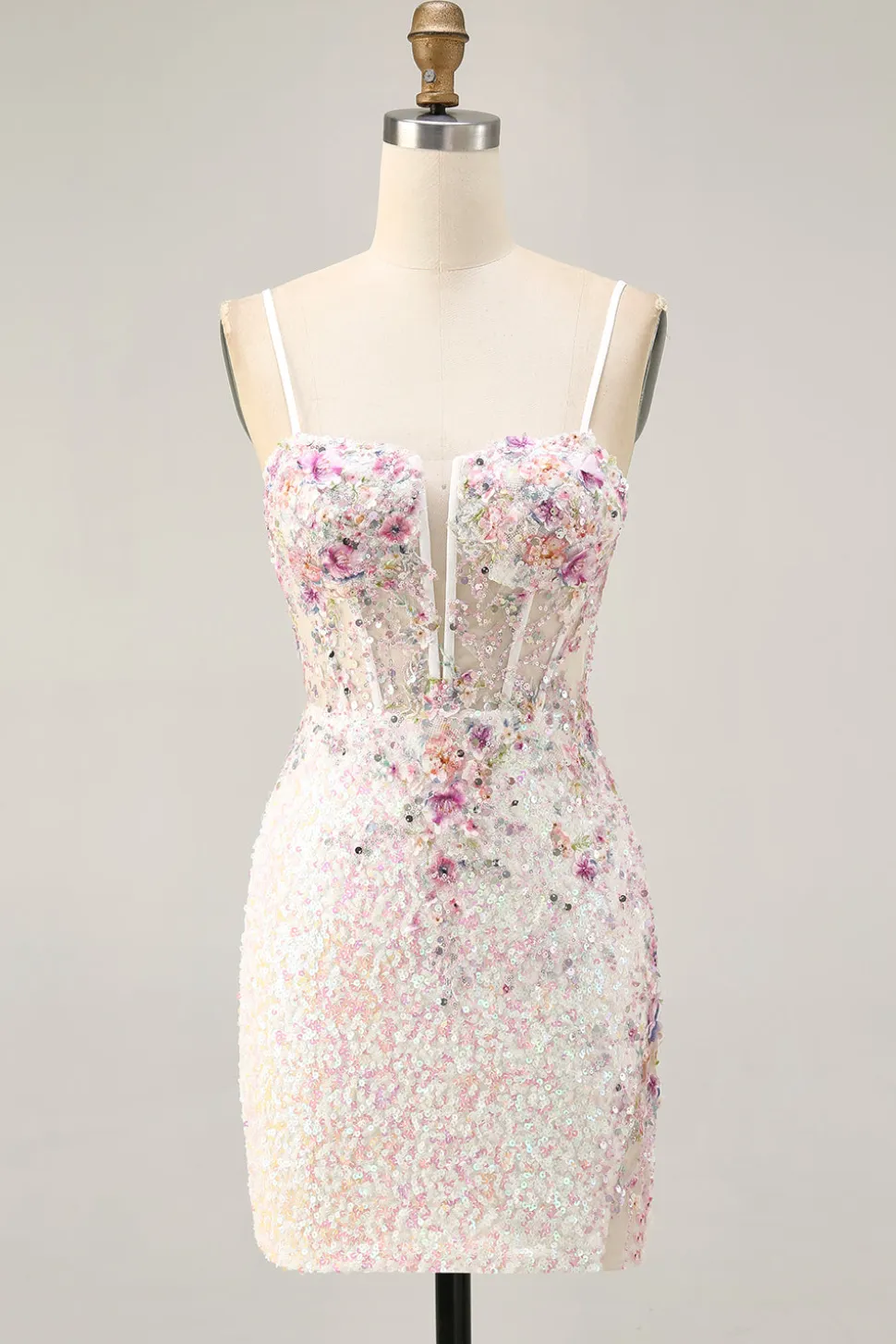 Sparkly preto rosa flor bodycon espartilho curto homecoming vestido com sequins