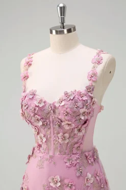 Taro Purple A-Line Fora do Ombro Applique Long Prom Dress com Fenda