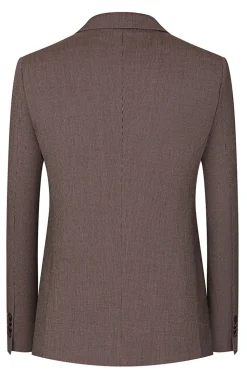 Taupe 3 Peça Slim Fit Notched Lapela Um Botão Fatos Formais Masculinos
