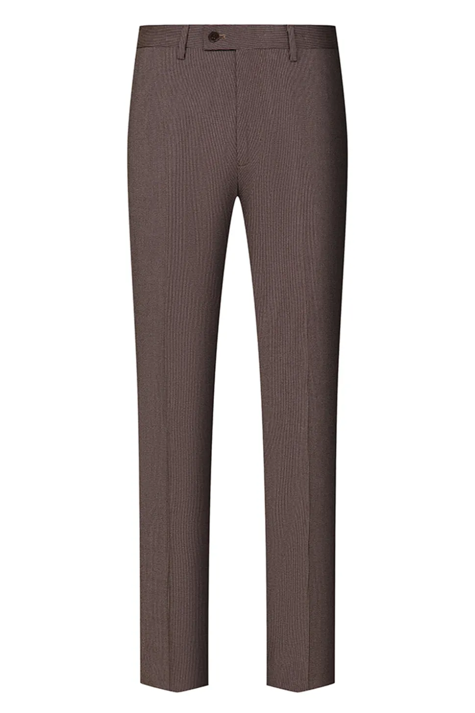 Taupe 3 Peça Slim Fit Notched Lapela Um Botão Fatos Formais Masculinos