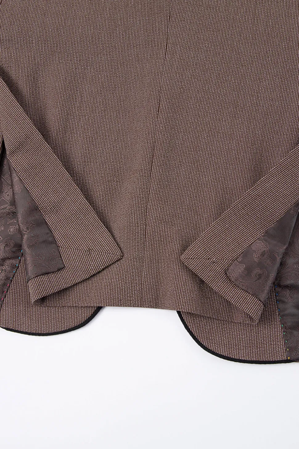 Taupe 3 Peça Slim Fit Notched Lapela Um Botão Fatos Formais Masculinos