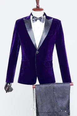 Terno masculino de veludo preto