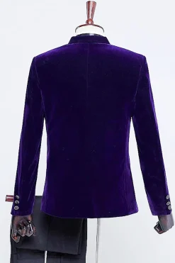 Terno masculino de veludo preto