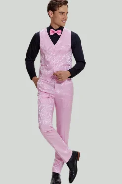 Ternos de baile Jacquard Rosa 3 peças