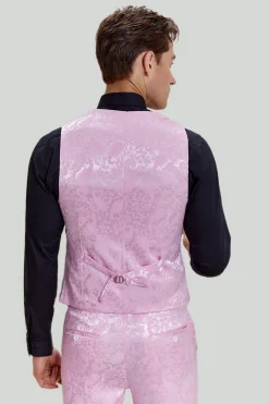 Ternos de baile Jacquard Rosa 3 peças