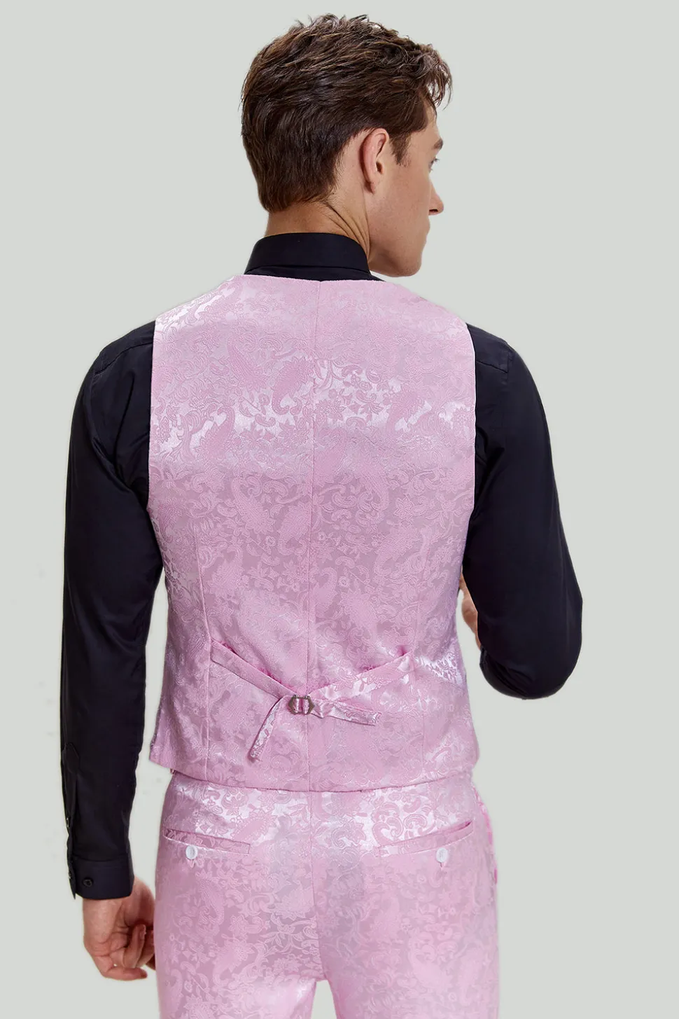 Ternos de baile Jacquard Rosa 3 peças