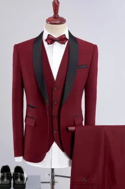 Ternos de homem 3 peças roxo