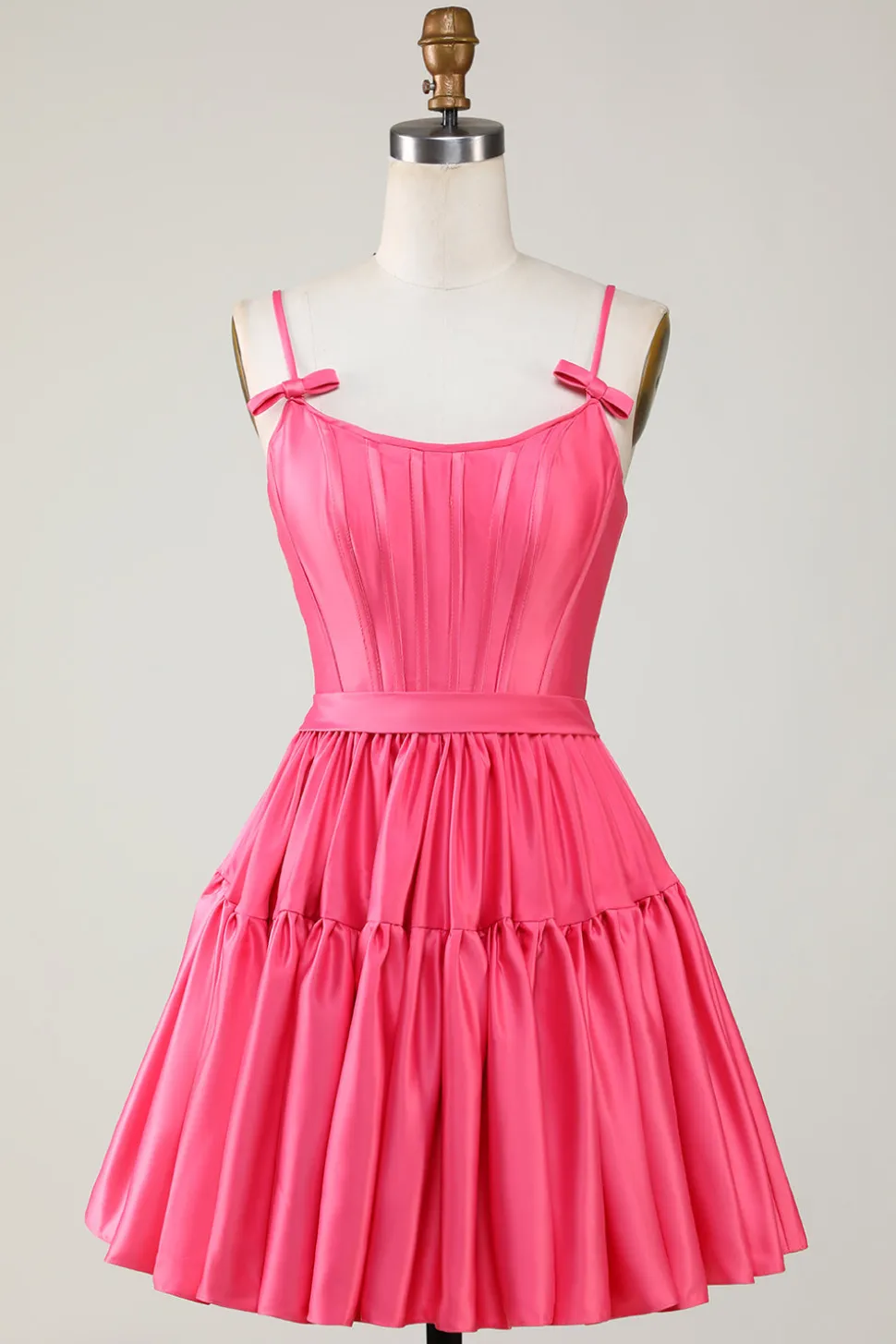 Trendy A-Line Esparguete Correias Preto Vestido Curto Homecoming