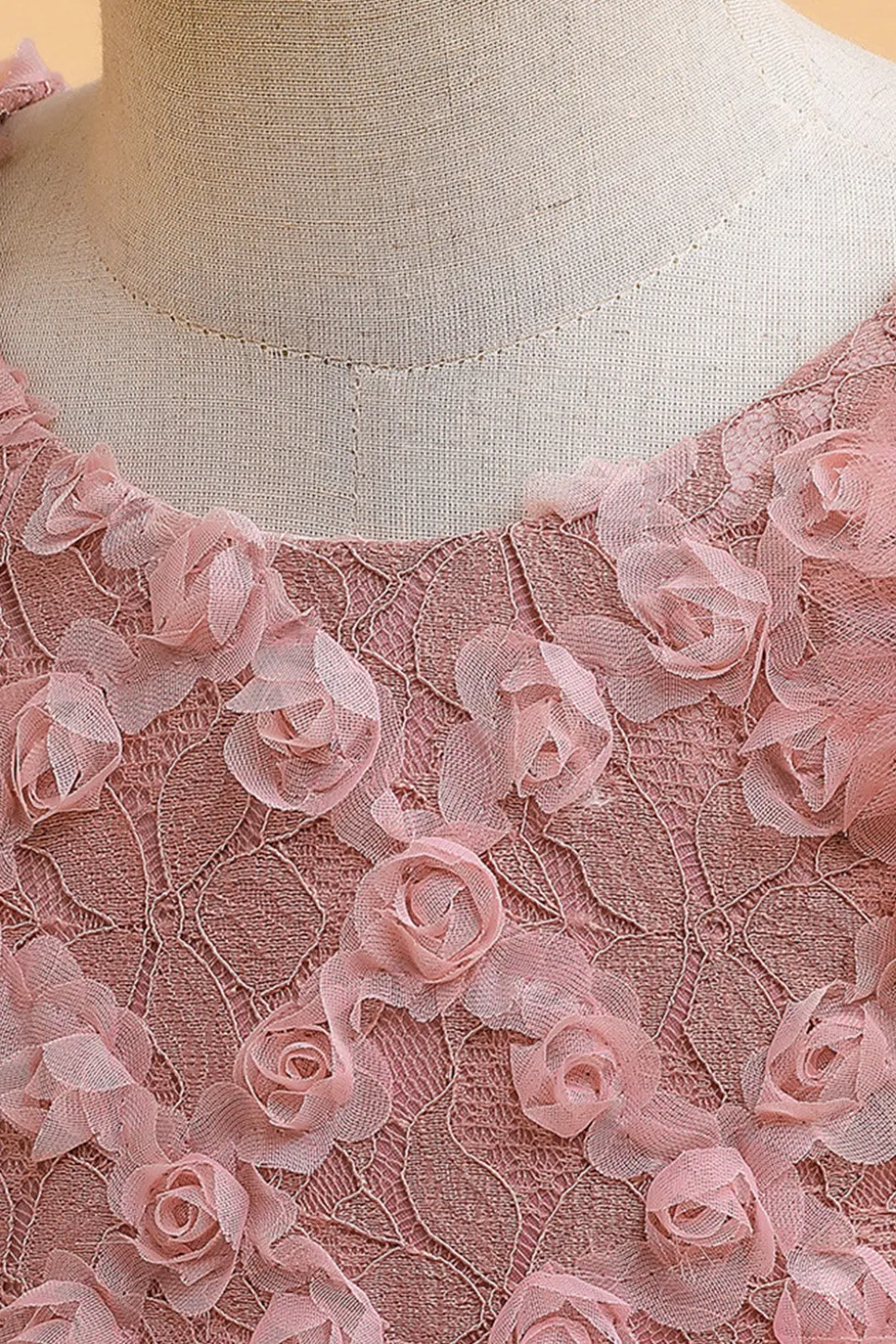 Tule A Line Champagne Girl Dress com Arco