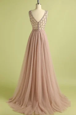 Tule Beading vestido de baile