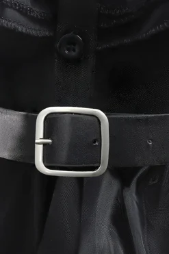Tule preto Um vestido de menina linha com cinto