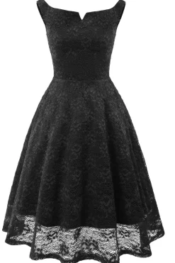 Um vestido de cocktail verde escuro bateau line