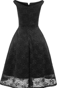 Um vestido de cocktail verde escuro bateau line
